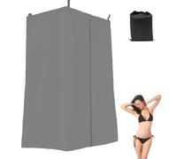 Spogliatoio Sospeso da Campeggio,Impermeabile Tenda per Privacy per Barche,Tenda per Cambiare Vestiti, W-C,Copertura per Doccia per Pontone, Barca con Cerniera(Size:210D：77*69*183cm,Color:Grigio)