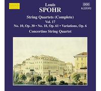 Spohr Louis - Quartetti Per Archi (Integrale), Vol.17