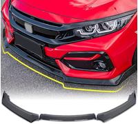 Spoiler A Labbro Paraurti Anteriore Compatibile Per Honda Civic Di 10A Generazione 2016-2020 Type R Hatchback FK7 FK8, Splitter Sotto Il Mento Spoiler Kit Carrozzeria Civic Accessori,Caber fiber print