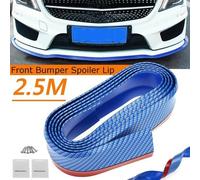 SPOILER ADESIVO UNIVERSALE BLU CARBONIO TUNING SAMURAI PROTEZIONE PARAURTI 2,5 M