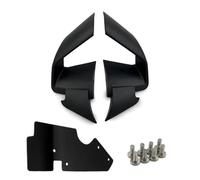 Spoiler Aerodinamico Per BMW Per S1000RR 2019 2020 2021 2022 Motociclo Fibra Di Carbonio ABS Alette Aerodinamiche Anteriori Parabrezza Carenatura Ala Fissa Spoiler per Motocicletta(Matt Black)