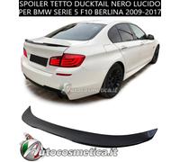 Spoiler ala tetto nero ducktail posteriore BMW Serie 5 F10 Berlina 2009-2017