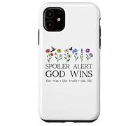 Spoiler Alert God Wins I've Read the Final Chapter Christian Custodia per iPhone 11