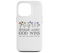 Spoiler Alert God Wins I've Read the Final Chapter Christian Custodia per iPhone 13 Pro