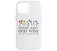 Spoiler Alert God Wins I've Read the Final Chapter Christian Custodia per iPhone 14
