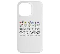 Spoiler Alert God Wins I've Read the Final Chapter Christian Custodia per iPhone 14 Pro Max