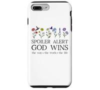 Spoiler Alert God Wins I've Read the Final Chapter Christian Custodia per iPhone 7 Plus/8 Plus