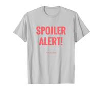 Spoiler Alert I'm Weird Funny Text Grafica Weirdos Nerds Maglietta, Uomo, Argento, S