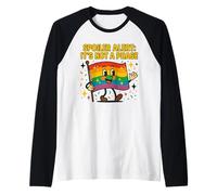 Spoiler Alert It's Not a Phase Cute Rainbow Flag LGBTQ Desig Maglia con Maniche Raglan