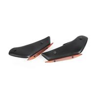 Spoiler Alettone Aerodinamico Moto Downforce Sport Spoiler Laterali Winglets Deflettore Telaio Carenatura Per Kawasaki Per Ninja 400 Per Ninja400 2018-2022(Matte Black-red)