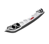 Spoiler Alettone Spoiler Posteriore Paraurti Posteriore Piccolo Bordo Parti Di Modifica Auto Accessori Universali Per Auto Posteriore Spoiler(B Silver Black)