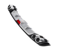 Spoiler Alettone Spoiler Posteriore Paraurti Posteriore Piccolo Bordo Parti Di Modifica Auto Accessori Universali Per Auto Posteriore Spoiler(A Black Silver)