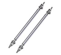 Spoiler Anteriore 2PCS Per Ford Per Mustang GT V8 Per Shelby GT500 GT350 Universale Paraurti Anteriore Lip Splitter Puntone Asta Tie Barra Supporto Accessori Auto Spoiler Paraurti (Colore : 20cm Silv