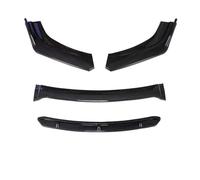 Spoiler Anteriore 4PCS Universal Car Paraurti Anteriore Labbro Body Kit Spoiler Splitter Gloss Rosso Sotto Labbra Diffusore Auto Pala parti