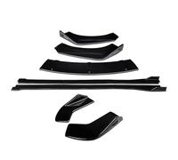 Spoiler Anteriore Auto Auto Paraurti Anteriore Splitter Body Kit Spoiler Minigonne Laterali Estensioni Angolo Avvolgimento Posteriore ABS Per 2013-2017
