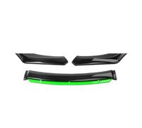 Spoiler Anteriore Auto Kit corpo labbro paraurti anteriore universale per auto Spoiler Fibra carbonio ABS Striscia decorativa Paraurti Canard Lip Splitter Accessori3 sezioni