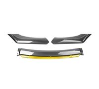 Spoiler Anteriore Auto Kit corpo labbro paraurti anteriore universale per auto Spoiler Fibra carbonio ABS Striscia decorativa Paraurti Canard Lip Splitter Accessori3 sezioni