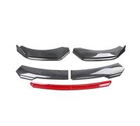 Spoiler Anteriore Auto Universale Maggior Parte Auto Gloss Nero Rosso Lingua Paraurti Anteriore Labbro Mento Spoiler Splitter Diffusore Body Kit Trim Diga D'aria Protezione Auto Spoiler Frontali(B-Car
