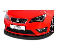 Spoiler anteriore compatibile con Seat Ibiza 6J SC/HB/ST FR Facelift 2012-2017 (ABS Nero lucido)
