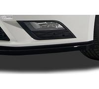 Spoiler anteriore compatibile con Seat Leon 5F SC/5 porte/ST 2013-2017 escl. FR/Cupra (ABS Nero lucido)