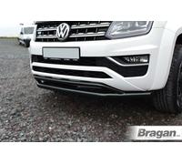 Spoiler Anteriore Doppio Per Volkswagen Amarok V6 2016-2023 Paraurti Chin NERO