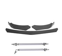 Spoiler Anteriore Kit Corpo Diffusore Lato Labbro Paraurti Anteriore Universale 4 Pezzi Protezione Con Aste Puntone(Aspetto in fibra di carbonio)