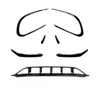 Spoiler Anteriore Modifica Labbro Lama Per Vento Circondata Dalla Barra Anteriore Per Benz C117 X117 Per CLA 200 220 Per AMG Per Pacchetto 2016-2019 Nero Splitter(No.1-5 Black)