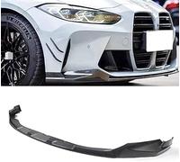 Spoiler Anteriore per Auto per BMW G80 M3 G82 G83 M4 2021 2022 2023, Labbro dello Spoiler del Paraurti Anteriore, Coperchio Lama Splitter Laterale Inferiore,carbon look