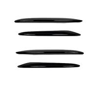 Spoiler anteriore per auto, Yurefax ABS Auto Paraurti Anteriore Lip Splitter Spoiler Fendinebbia Trim, for, Classe E W213 S213 E200 E220d E250 E300 AMG 2016-2020 Spoiler Anteriori(BLACK Glossy Black-