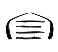 Spoiler Anteriore Per W213 E260 E300 E53 AMG | Auto Paraurti Anteriore Lip Splitter Spoiler Fendinebbia Trim Tuning Per W213 E260 E300 E53 AMG 2021-2023 ABS Nero
