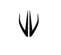 Spoiler anteriore Per Mazda Per MX-5 Per Miata ND 2016 + Anteriore Coltello Spoiler Ala Laterale Coltello Spoiler Griglia Modifica Car Body Paraurti Anteriore Lip Splitter(Front Wind Knife A)