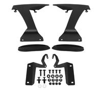 Spoiler Anteriore Per Motocicletta Per ZX-6R 2024+ Kit Carenatura Parafango Anteriore Con Alette Per Ruota Anteriore Con Carico Aerodinamico Frontale Nudo cornici(Matte Black)