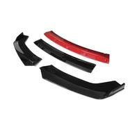 Spoiler Anteriore Per Peugeot 508 2019 Spoiler Paraurti Anteriore Piastra Protettiva Tipo Labbro Kit Carrozzeria Splitter Superficie In Carbonio Mento Pala Splitter(Gloss Black-red)