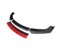 Spoiler Anteriore Per Peugeot 508 2019 Spoiler Paraurti Anteriore Piastra Protettiva Tipo Labbro Kit Carrozzeria Splitter Superficie In Carbonio Mento Pala Splitter(Matt Black-red)
