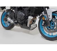 Spoiler anteriore SW-Motech - Nero/argento. Yamaha MT-07 (24-)., nero