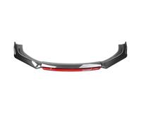 Spoiler Anteriore Universale per Paraurti Anteriore Splitter Diffusore per A4 S4 A6 S6 per Station per Wagon per Awant B6 B7 B8 Accessori Bodykit(Carbon Red)