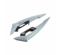 Spoiler Anteriori 2 Pezzi Di Alette Per Motocicletta, Spoiler Anteriore, Set Di Alette Aerodinamiche, Alette Fisse Con Adesivi Decorativi(Gray)