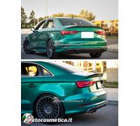 SPOILER AUDI A3 8V 2012+ ALETTONE SUL TETTO TUNING OPACO TUNING RS3 S3 BERLINA