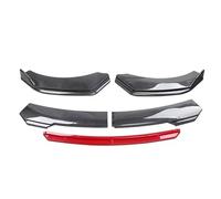 Spoiler Auto Paraurti Lingua Auto Paraurti Anteriore Labbro Mento Spoiler Splitter Diffusore Kit Corpo Trim Protezione Diga D'aria Universale Labbro Anteriore(B-Carbon Black)