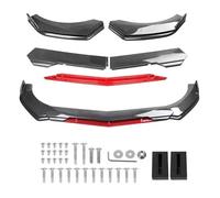 Spoiler Auto Paraurti Lingua Auto Paraurti Anteriore Labbro Mento Spoiler Splitter Diffusore Kit Corpo Trim Protezione Diga D'aria Universale Labbro Anteriore(A-Carbon Black)