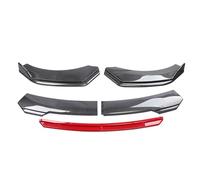 Spoiler Auto Paraurti Per Challenger RT SRT SXT Auto Paraurti Anteriore Corpo Spolier Labbro Mento Diffusore Splitter Diga D'aria Kit Protezione Labbro Anteriore(Carbon Fiber Red)