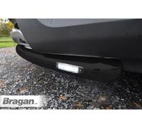 Spoiler Barra + Slim LED Per vauxhall opel vivaro 2002 - 2014 Mento Guard Nero