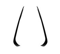 Spoiler Copertura Bocchetta Anteriore Del Paraurti Per Mercedes Per Benz CLA-Class C117 AMG Line 2013-2015(Nero lucido 2)