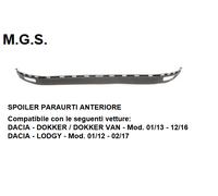 SPOILER DEL PARAURTI ANTERIORE PER DACIA DOKKER 01/13-12/16