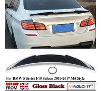 Spoiler di coda Ala PER BMW SERIE 5 F10 SALOON 520i 550i 525d 535d M4 2010-2017 Coperchio del bagagliaio posteriore LIP BOOT SPOILER NERO LUCE gloss black