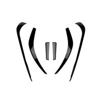 Spoiler Diffusore Splitter Copertur Modanatura per Paraurti Anteriore per Mercedes per Benz Classe CLA C117 per AMG per Line 2013 2014 2015(Bright Black)