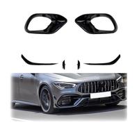 Spoiler Frontali Auto Paraurti Anteriore Spoiler Presa D'aria Cornice Labbro Cofano Fendinebbia Modanatura Per Mercedes Per Benz Per CLA W118 C118 Cla45 Paraurti anteriore spoiler(A set Gloss Black)