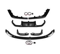 Spoiler Frontali Auto Per BMW F80 Per M3 F82 F83 Per M4 2015 2016 2017 2018 2019 2020 Splitter Posteriore Diffusore E Spoiler Anteriore Paraurti Labbro Lama Guard(Glossy Black)