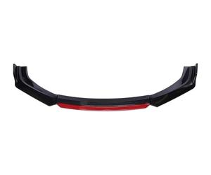 Spoiler Frontali Auto Per VW Per G&olf 6 MK6 Per GTI Per GTD Spoiler Anteriori Auto Larghezza Inferiore A 183 Cm Paraurti Anteriore Splitter Diffusore Copertura Deflettore(Carbon Fiber Red)