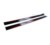 Spoiler Frontali Auto Spoiler Laterale Universale Auto Alette Divisori Per VW Per Golf MK5 MK6 MK7 CC Per Passat Per Jetta Per Polo Scirocco Paraurti anteriore spoiler(Rosso)